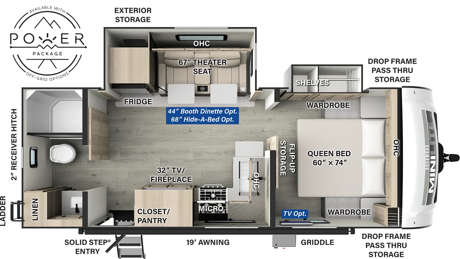 Rockwood Mini Lite 2511S Floorplan